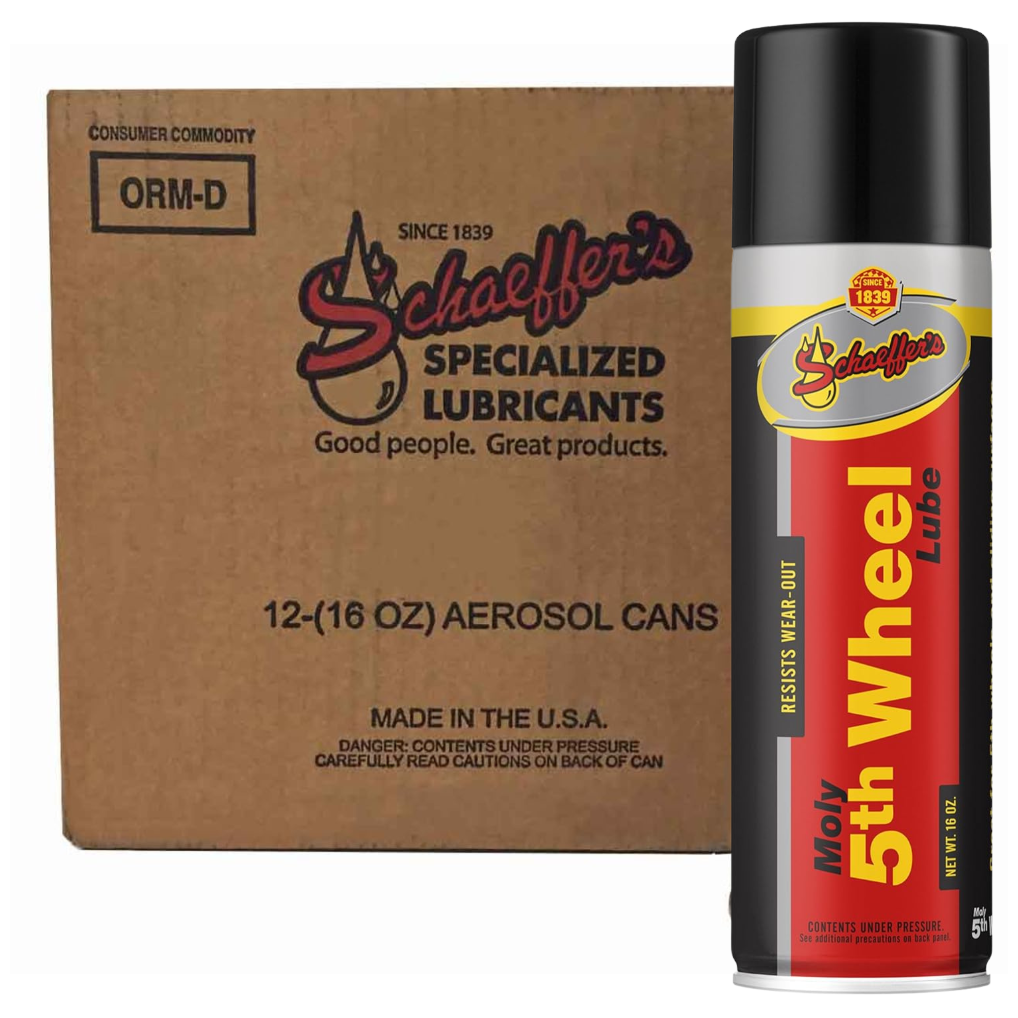 Schaeffers Semi-Synthetic Heavy Duty Moly 5th Wheel Lube | (12) 16oz Can