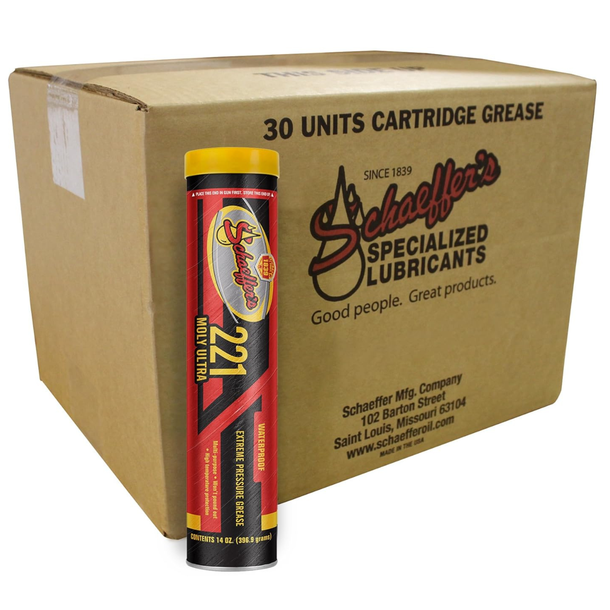Schaeffers All-Purpose Moly Ultra Grease NLGI #2 | (30) 14oz Tubes
