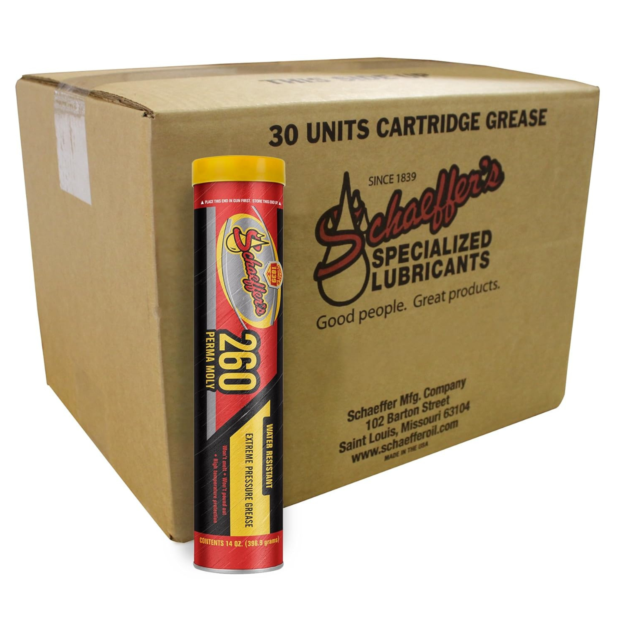 Schaeffer's 02602 Perma Moly Grease NLGI #2 | (30) 14oz Tube