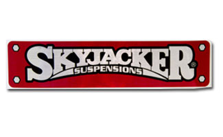 Skyjacker Link Decal Brushed Chrome 2 Inch X 9 Inch