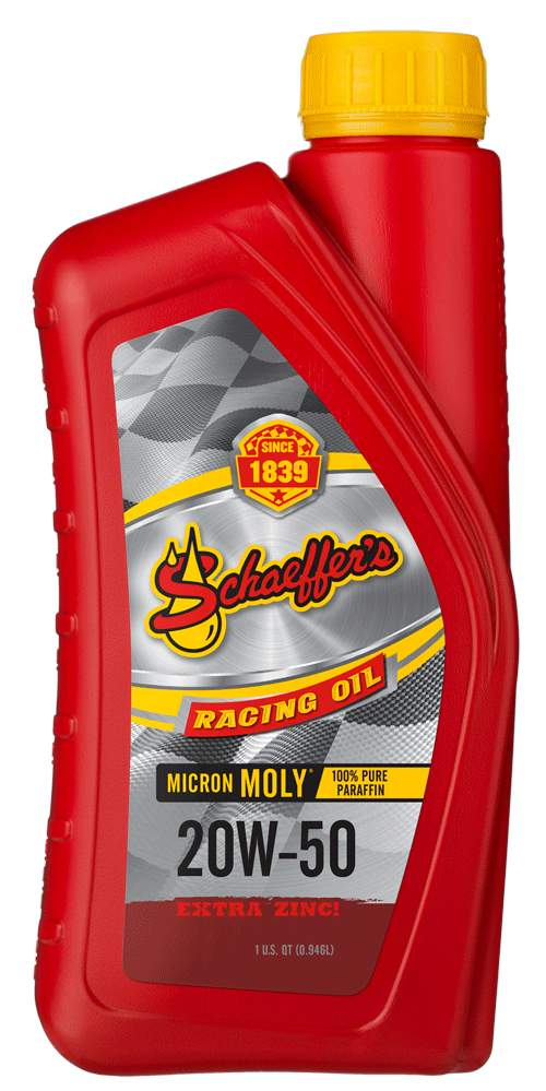 Schaeffer's 0191-012 Micron Moly Racing Oil 20W-50 12 quarts