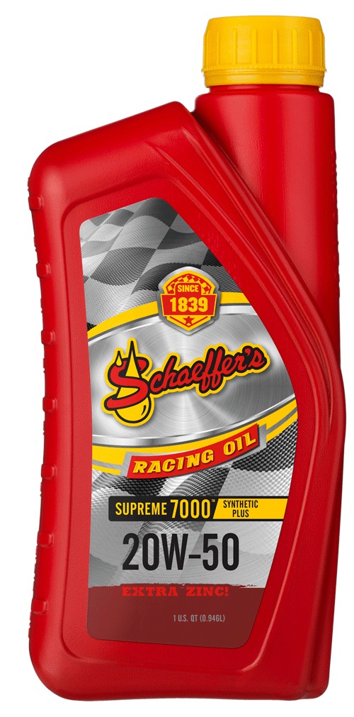 Schaeffer's 0705-012 Supreme 7000 Synthetic Plus Racing Oil 20W-50 12 quarts