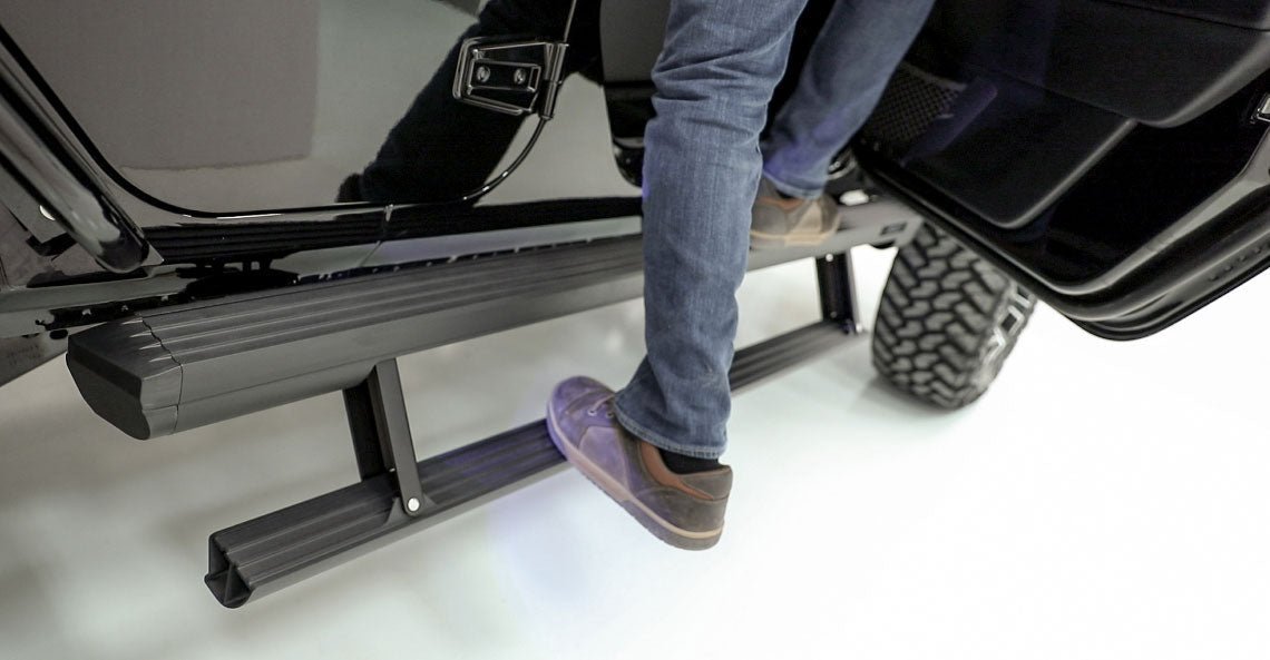 ARIES ActionTrac Powered Running Boards - Midwest Aftermarket