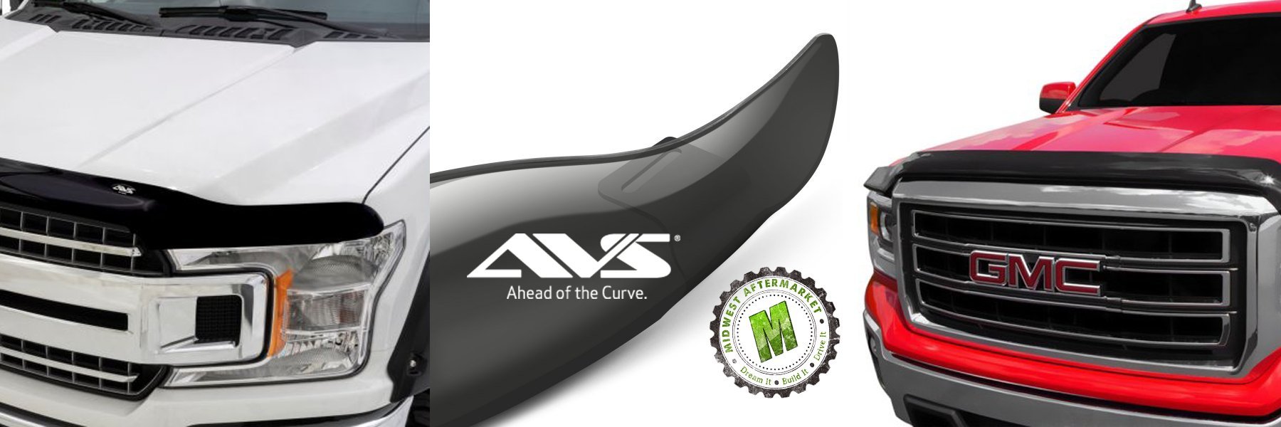 AVS Bugflector 2 Dark Smoke Hood Shield - Midwest Aftermarket