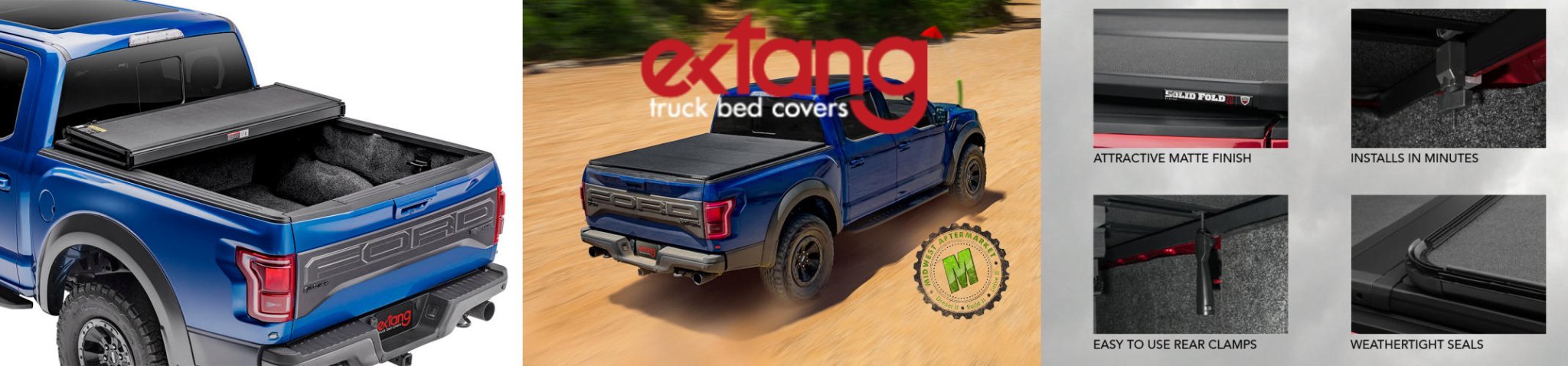 Extang Solid Fold 2.0 Hard Tri-Fold Tonneau Cover - Midwest Aftermarket