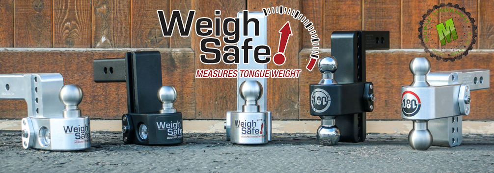 Weigh Safe Drop Hitch with Tongue Weight Gauge