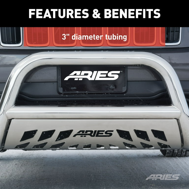 Midwest Aftermarket - Upgrade Your Ride with Aries Bull Bar for Ford Trucks
