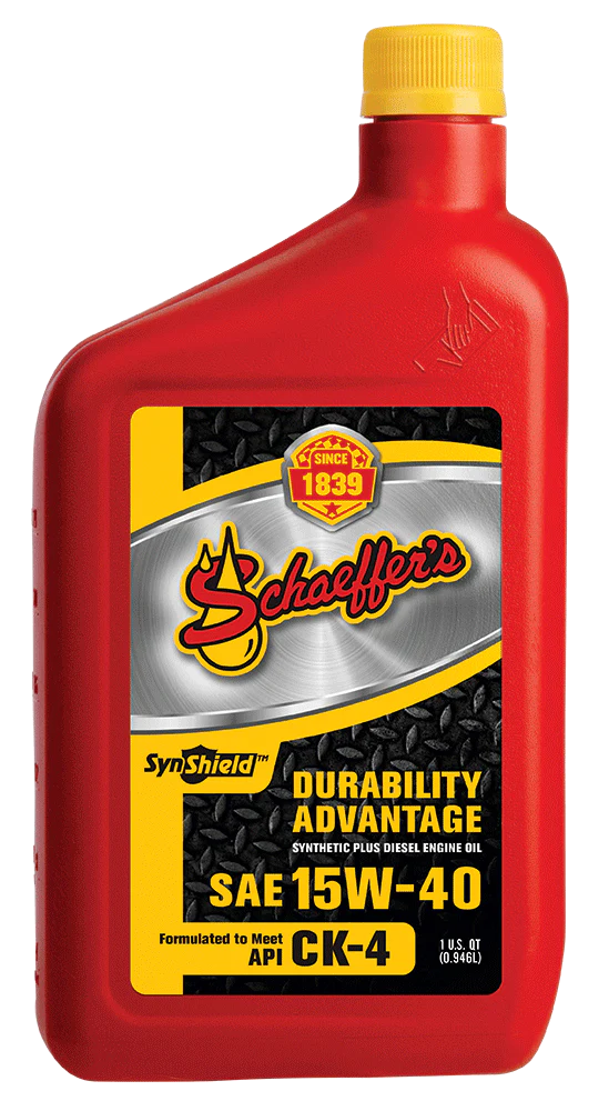 Schaeffer's 0700 SynShield Durability Advantage 15W-40 Oil | (12) 1 Quart Bottles