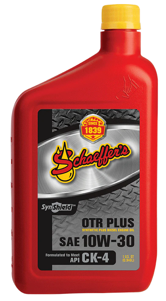 Schaeffer's 0711 SynShield OTR Plus 10W-30 Diesel Engine Oil | (12) 1 Quart Bottles