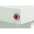 Caja de herramientas extra ancha de acero blanco con sillín cruzado Weather Guard
