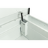 Caja de herramientas extra ancha de acero blanco con sillín cruzado Weather Guard