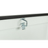 Caja de herramientas extra ancha de acero blanco con sillín cruzado Weather Guard