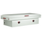 Caja de herramientas extra ancha de acero blanco con sillín cruzado Weather Guard