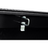 Caja de herramientas Weather Guard Crossover de aluminio negro brillante, caja de sillín estándar completa