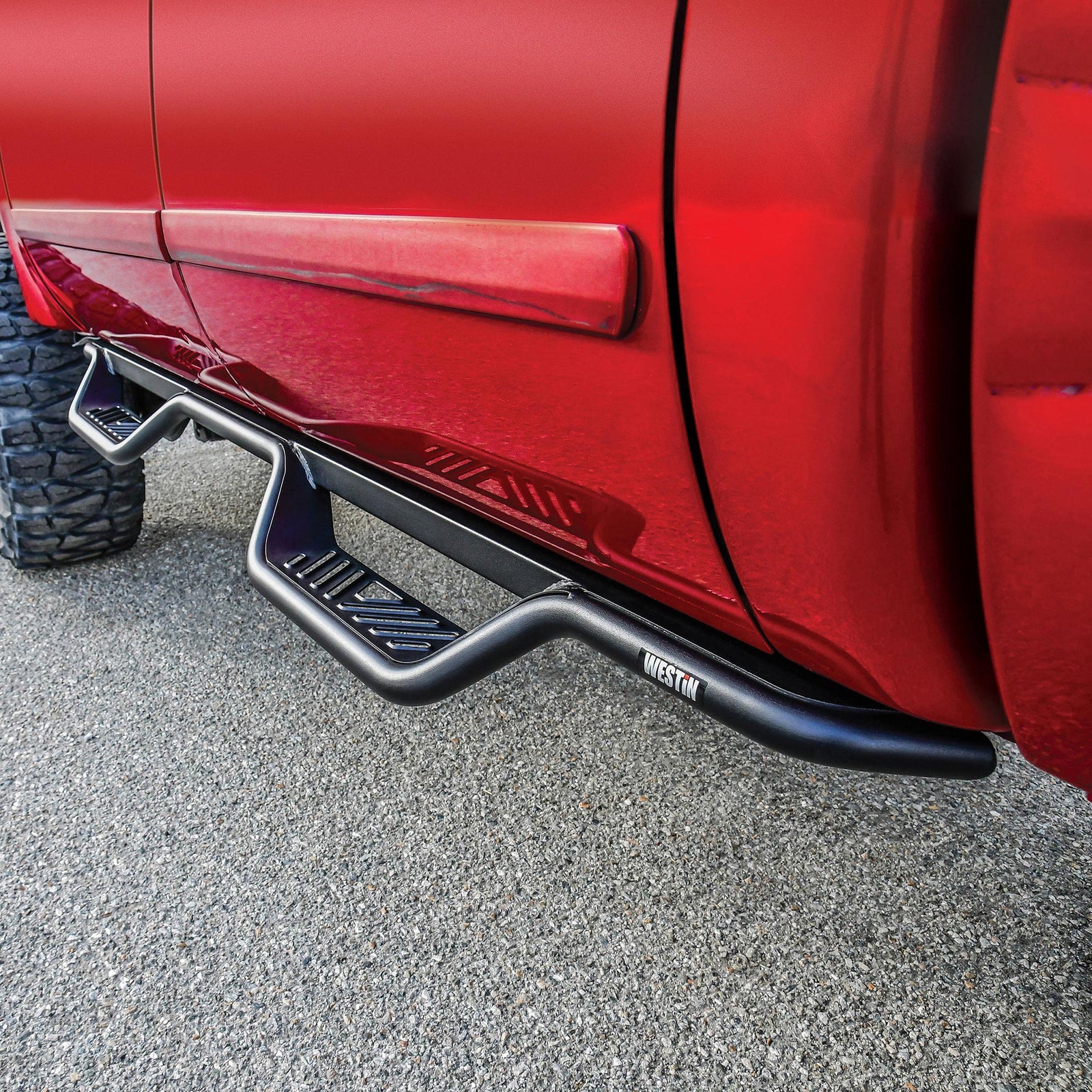 Westin Outlaw Drop Nerf Step Bars Fits 1999-2016 Ford Superduty Crew Cab