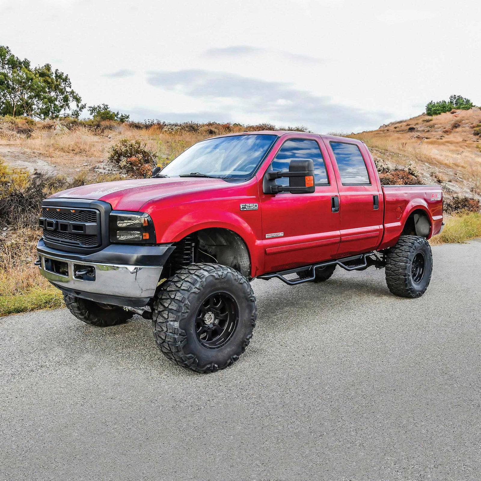 Westin Outlaw Drop Nerf Step Bars Fits 1999-2016 Ford Superduty Crew Cab