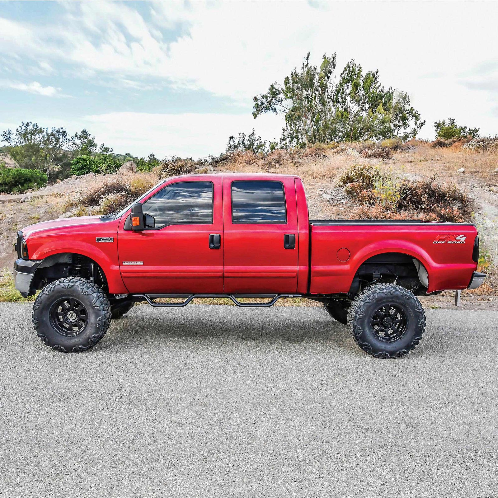 Westin Outlaw Drop Nerf Step Bars Fits 1999-2016 Ford Superduty Crew Cab