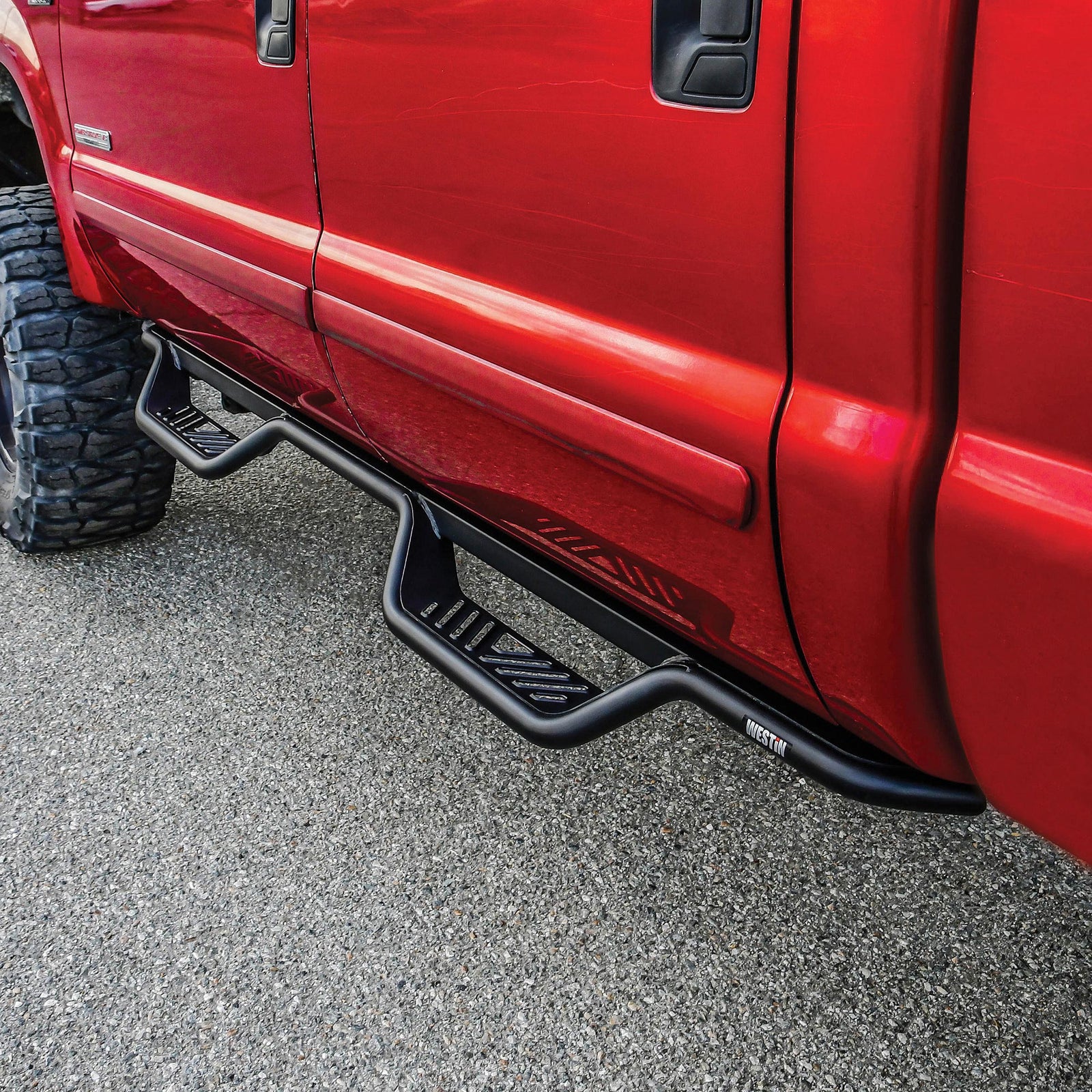 Westin Outlaw Drop Nerf Step Bars Fits 1999-2016 Ford Superduty Crew Cab