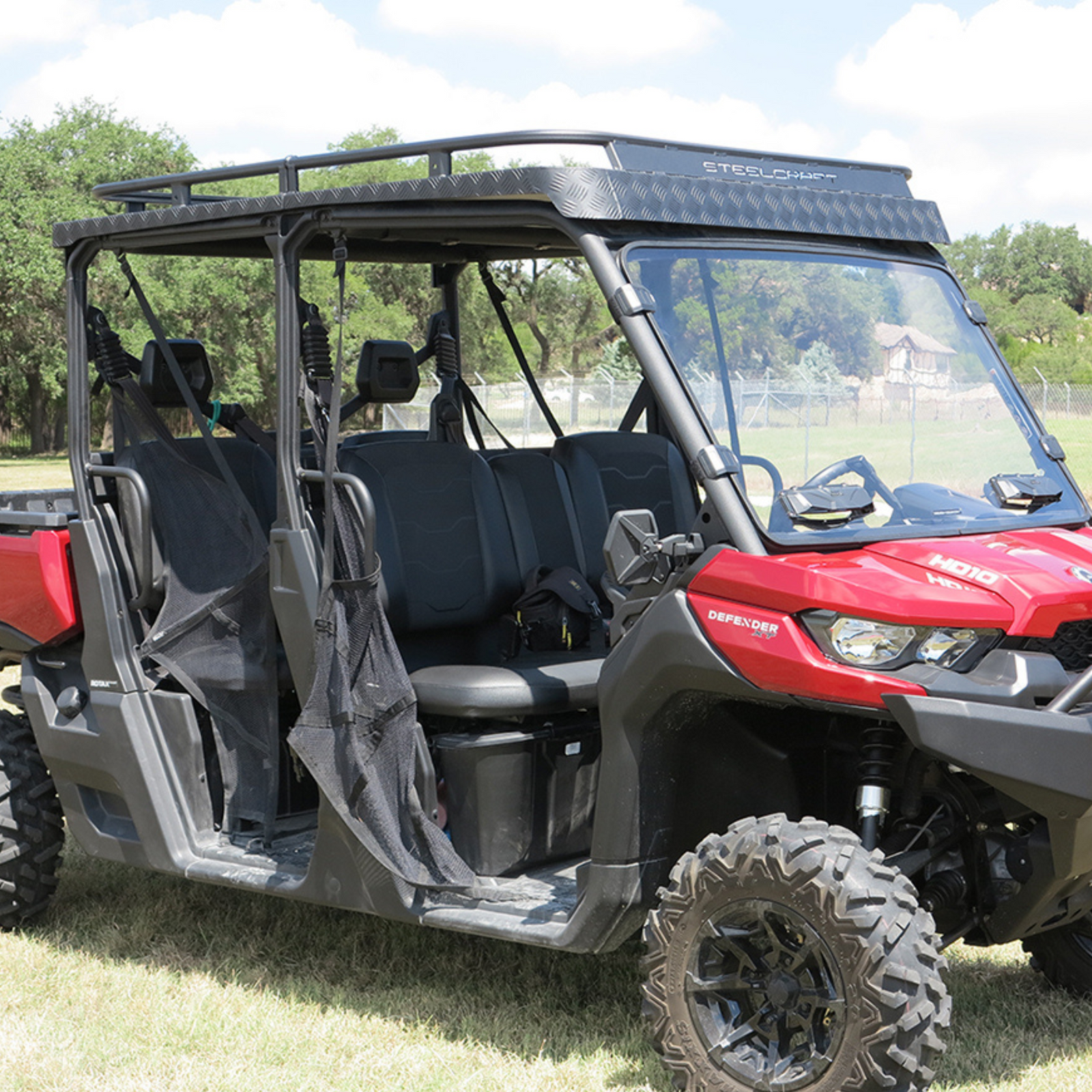 SteelCraft UTV Aluminum Roof Basket | Fits 2016-2025 Can Am Defender