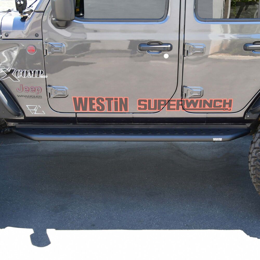 Westin Outlaw Running Boards Fits 2018-2024 Wrangler JL U 4DR