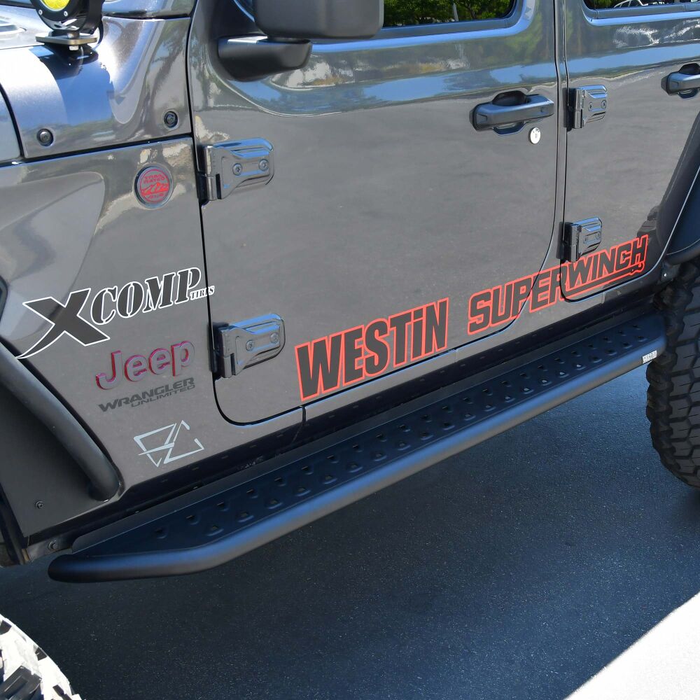 Westin Outlaw Running Boards Fits 2018-2024 Wrangler JL U 4DR