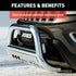 Midwest Aftermarket - Polished Stainless Grille Guard for Toyota Sequoia - Upgrade Your Ride