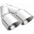 MagnaFlow Exhaust Products 3in. Round Polished Exhaust Tip - Dual Exhaust Tip - 2.25in. Inlet/3in. Outlet | MPN: 35226