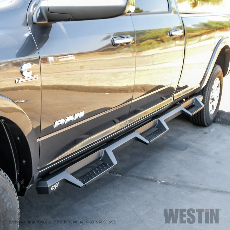 Barras protectoras para ruedas/ruedas Westin HDX aptas para Dodge Ram 2500/3500 CC 2019-2024 con caja de 8 pies (excepto modelos dobles)