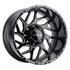Weld Fulcrum Wheels 20x12 Gloss Black with Milled Accents