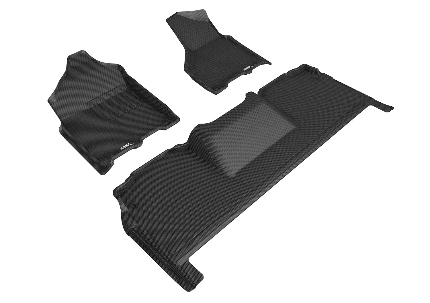 3D MAXpider3D MAXpider Floor Mats Compatible with DODGE RAM 2500 MEGA CAB 2019 - 2024 KAGU BLACK R1 R2 | L1DG03201509
