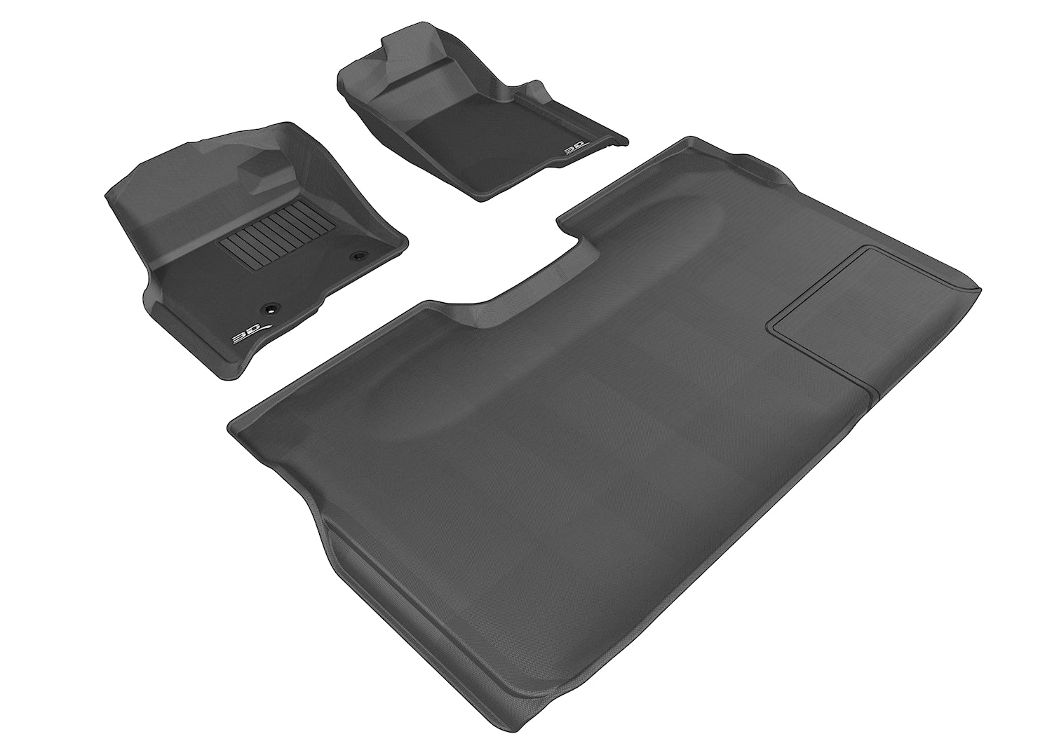 3D MAXpider3D MAXpider Floor Mat Compatible with FORD F - 150 2010 - 2014 SUPERCREW KAGU BLACK R1 R2 (2 POSTS, WITH HEATING DUCT, NOT FIT 4X4 M/T FLOOR SHIFTER, TRIM TO FIT SUBWOOFER) | L1FR07201509