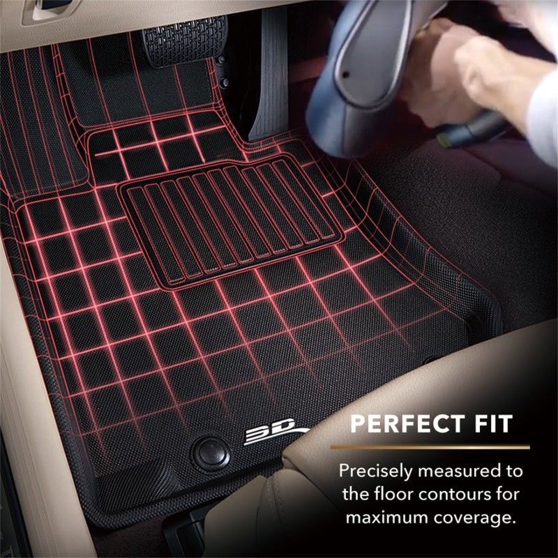 3D MAXpider3D MAXpider 2012 - 2014 Tesla Model S Kagu 1st Row Floormat - Black