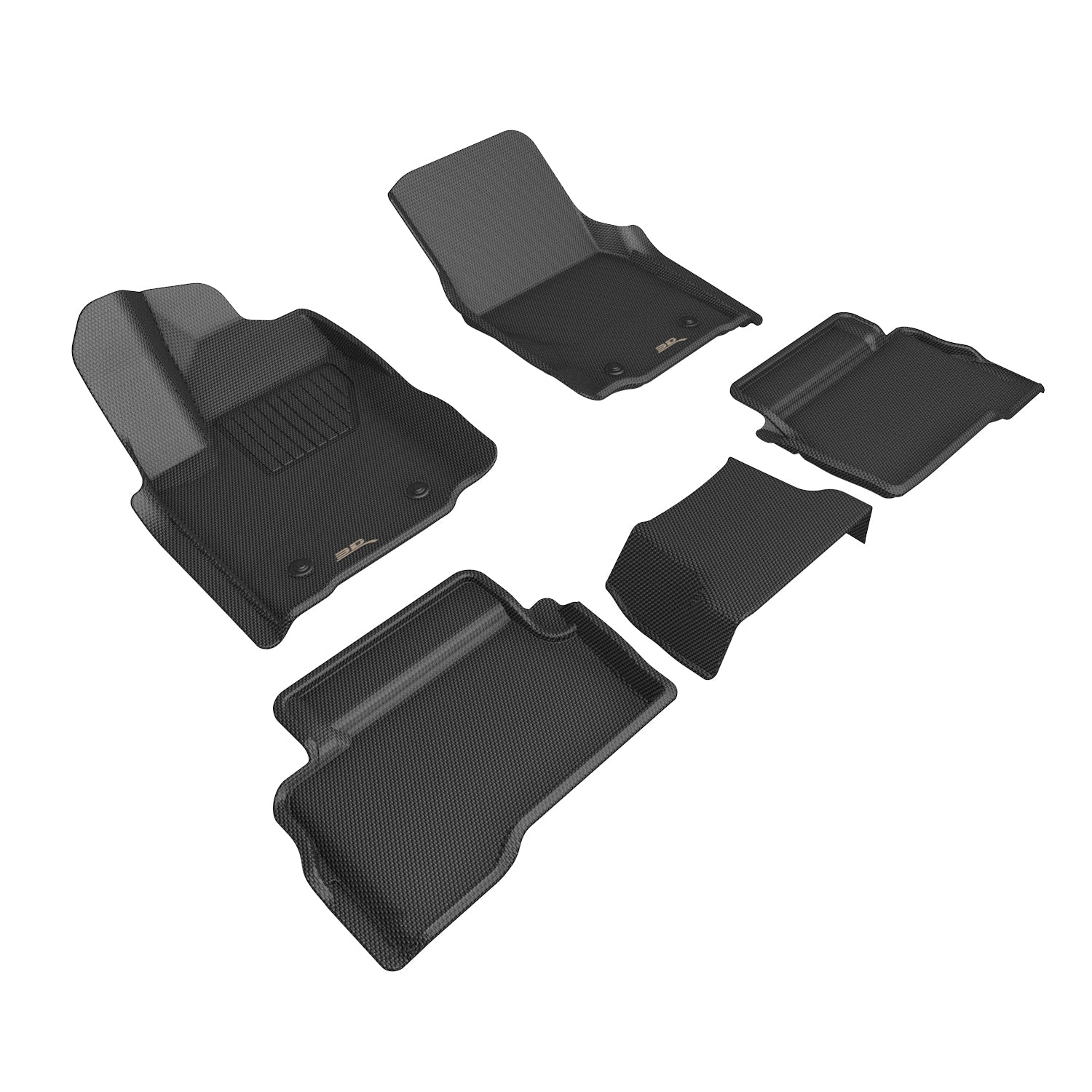 3D MAXpider3D MAXpider Compatible with TOYOTA TACOMA GAS DOUBLE CAB 2024 KAGU BLACK R1 R2 | L1TY32201509