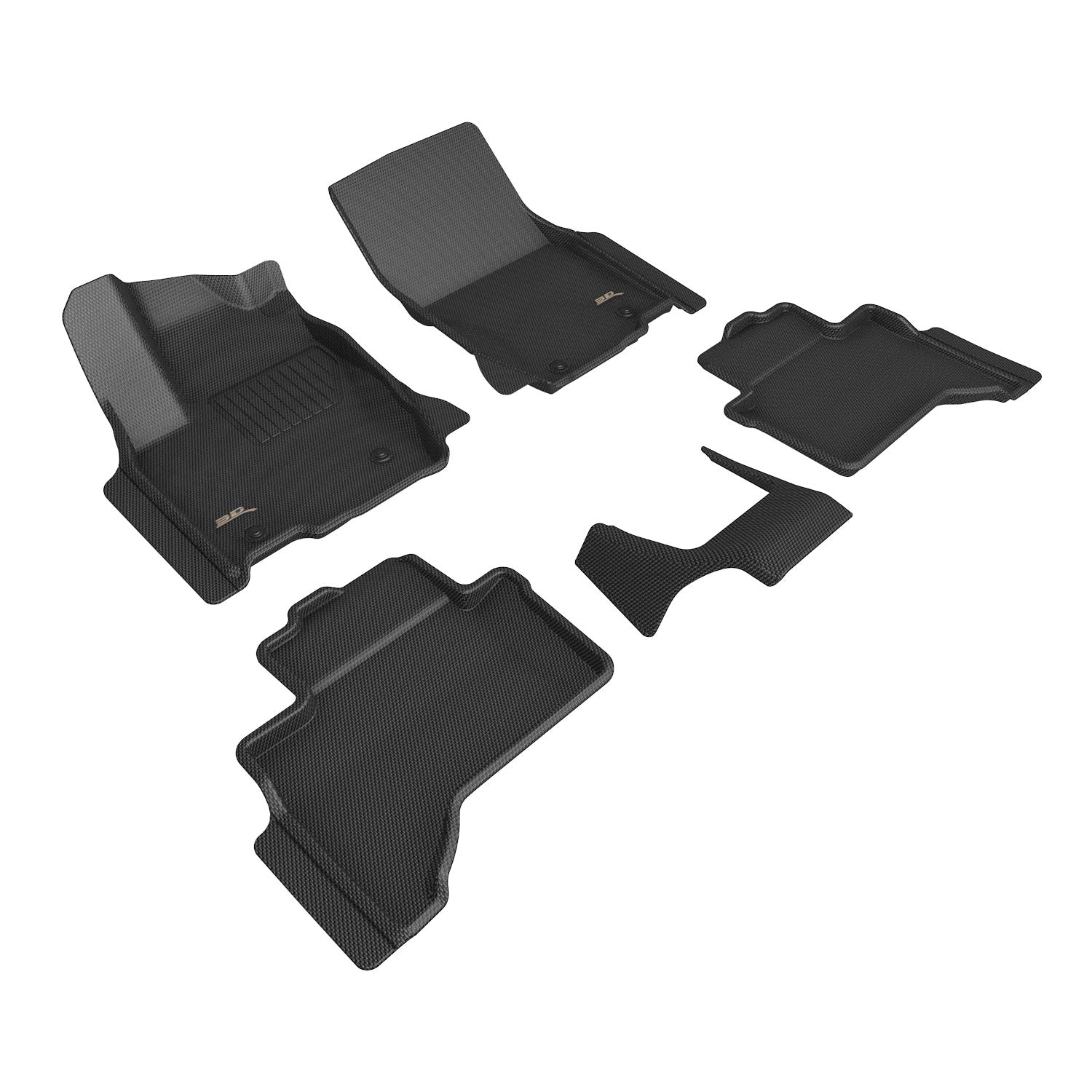 3D MAXpider3D MAXpider Land Cruiser 2024 Floor Mats - KAGU Black R1 R2 | L1TY32301509