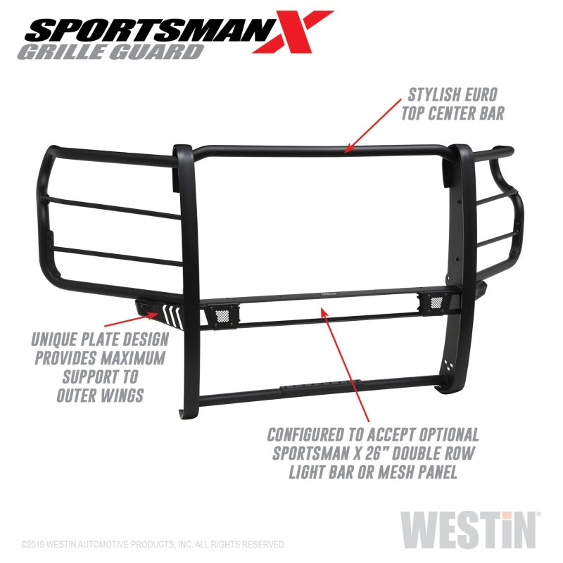 Westin Sportsman X Grille Guards Fits 2020-2023 Chevy Silverado 2500/3500