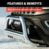 Midwest Aftermarket - Upgrade Your Ride with Aries Black Bull Bar for Toyota Tacoma