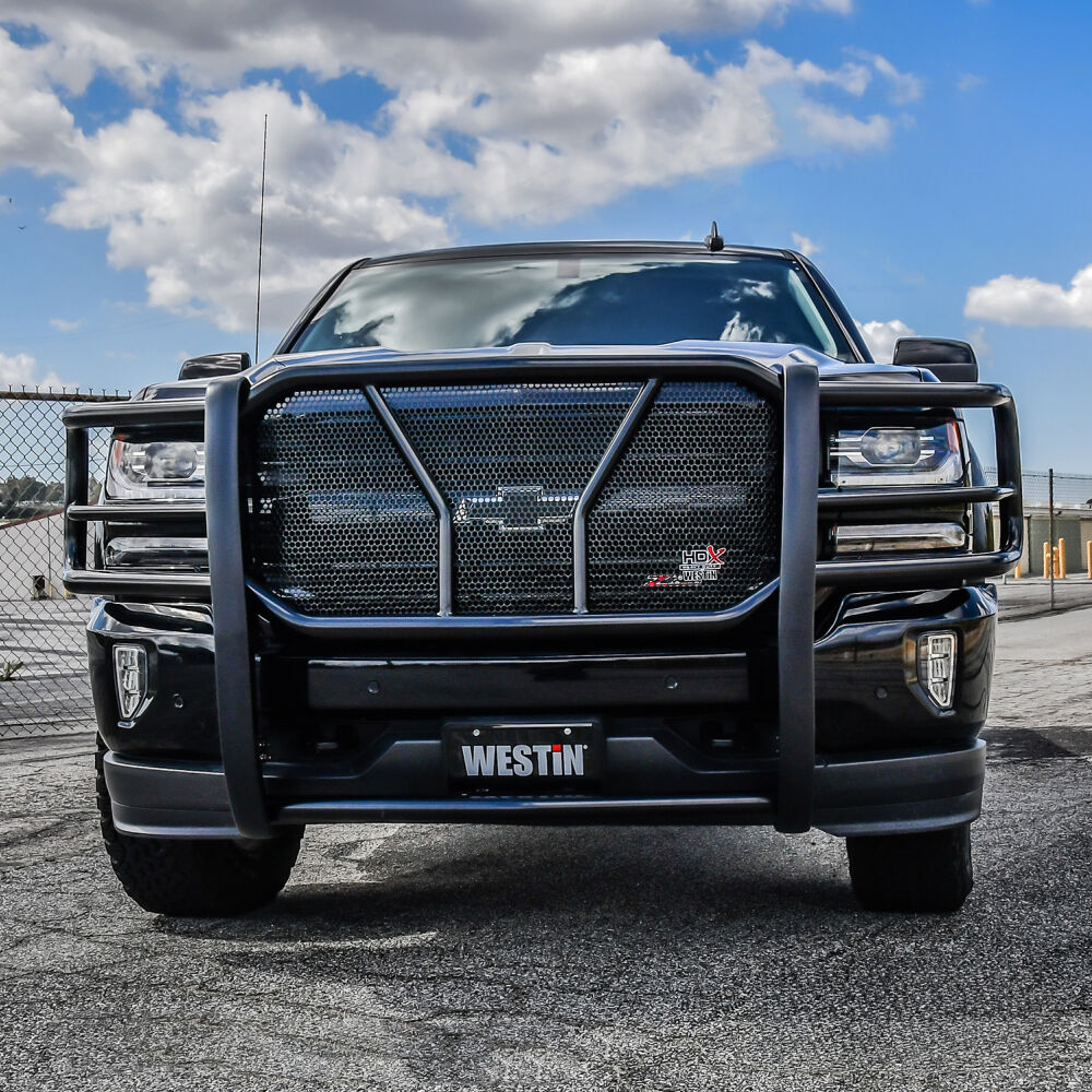 Westin HDX Grille Guard Fits 2016-2018 Chevy Silverado 1500(EXCLUDES W/SENSORS)