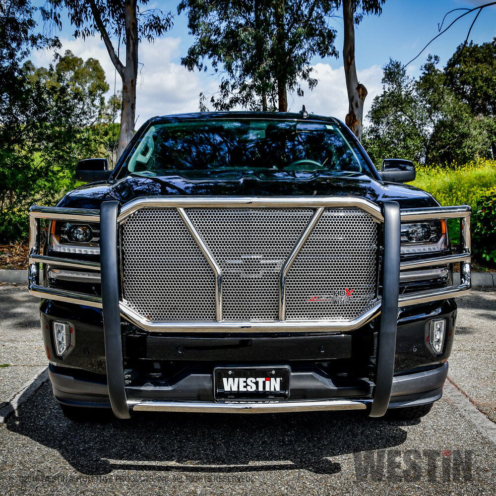 Westin HDX Grille Guard Fits 2016-2019 Chevy Silverado 1500