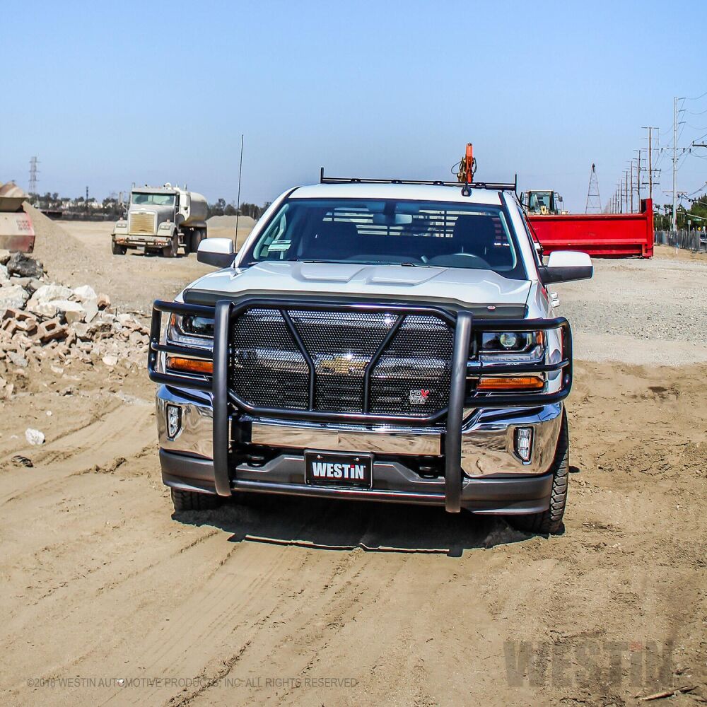 Westin HDX Grille Guard Fits 2016-2019 Chevy Silverado 1500
