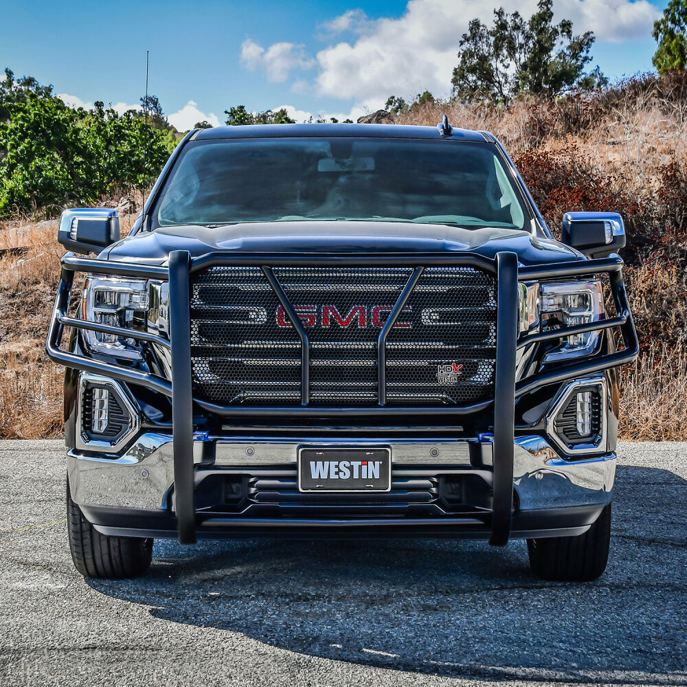 Westin HDX Grille Guard Black Fits 2019-2021 Chevy Sierra 1500
