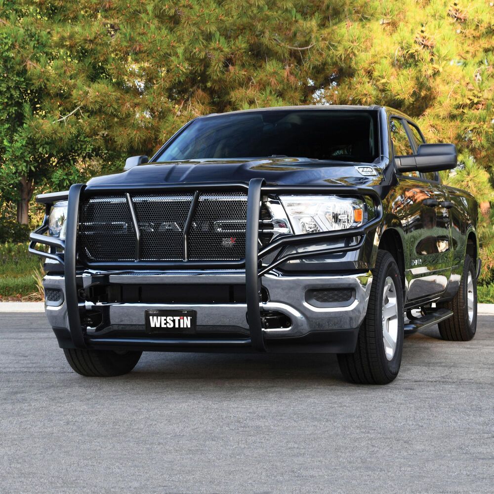Westin HDX Grille Guard 1 Piece Black Fits 2019-2022 Dodge Ram 1500