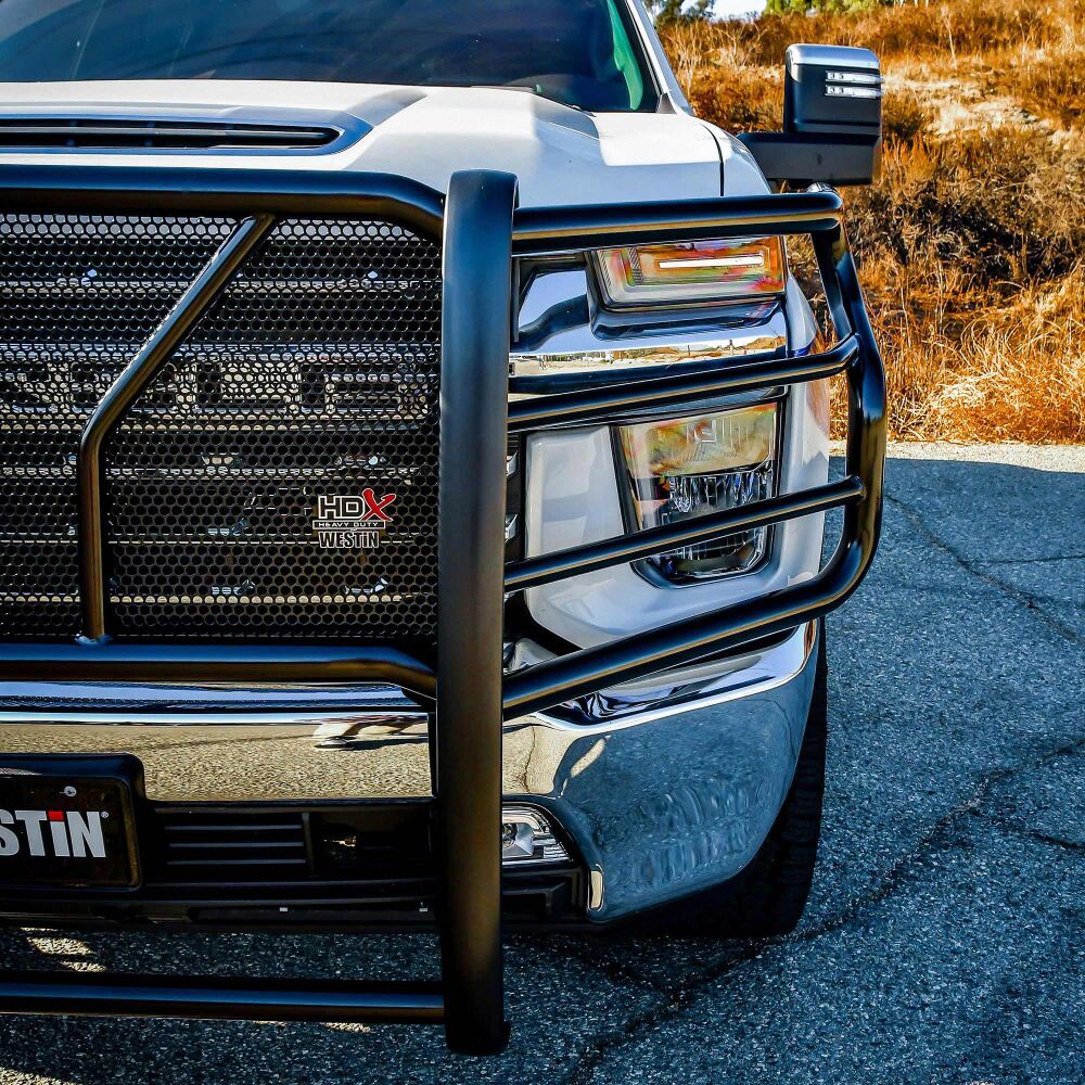 Westin HDX Grille Guard Black Fits 2020-2023 Chevy Silverado 2500/3500