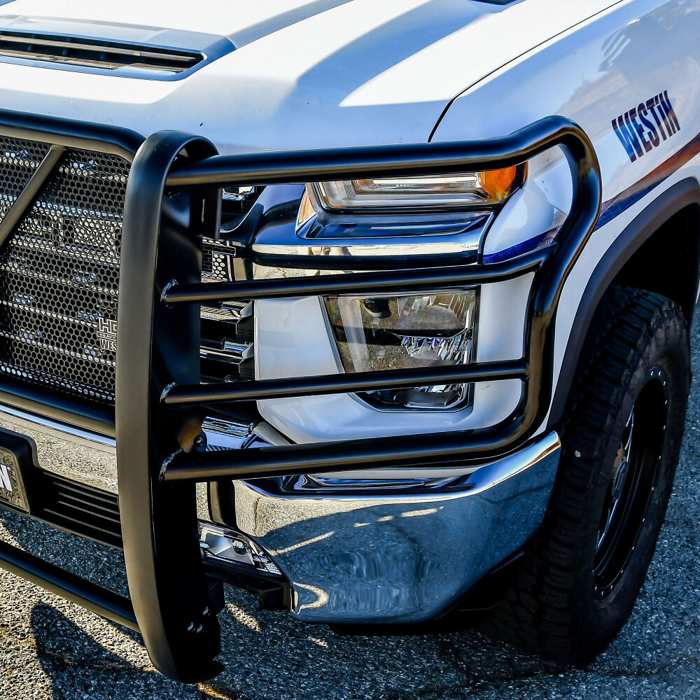 Westin HDX Grille Guard Black Fits 2020-2023 Chevy Silverado 2500/3500