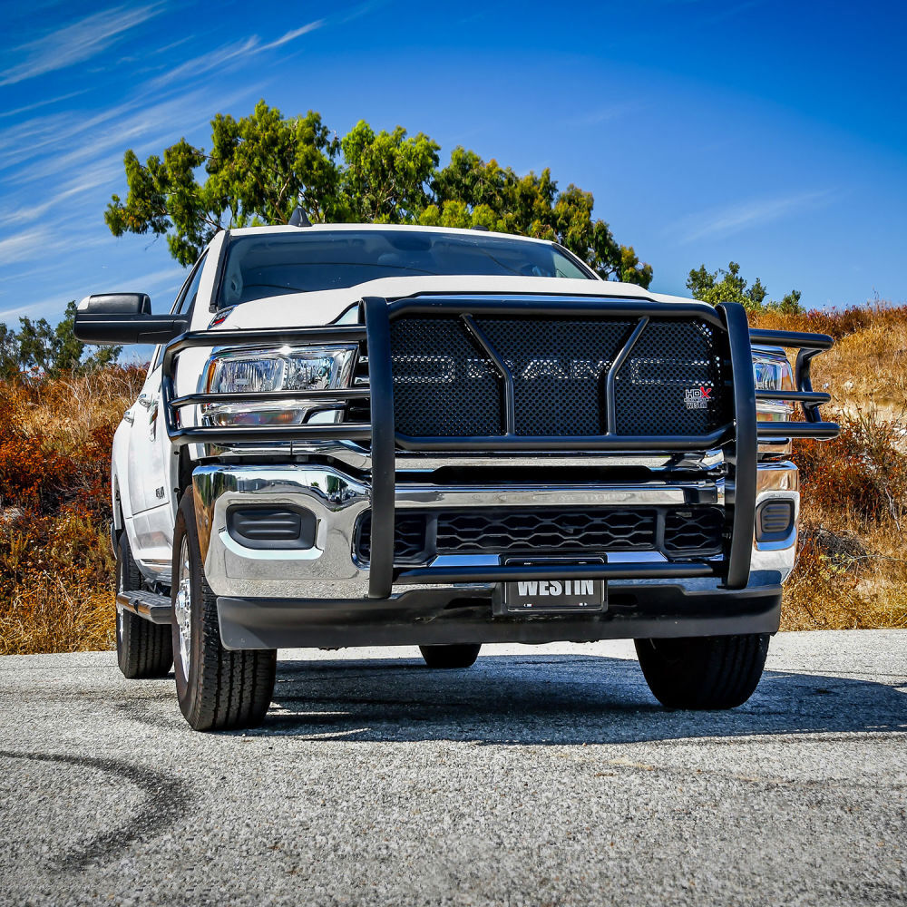 Westin HDX Grille Guard Black Fits 2019-2024 Dodge Ram 2500/3500 (New Body)