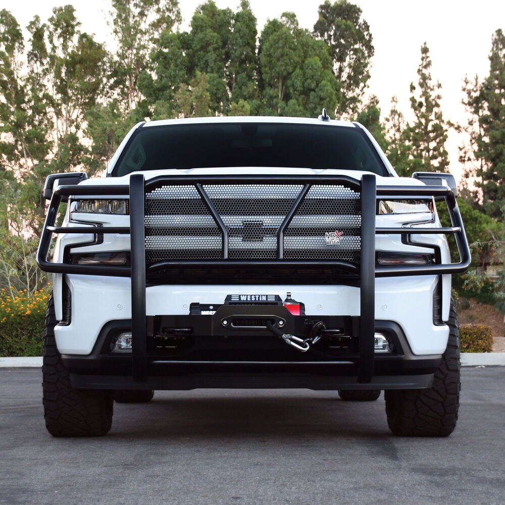 Westin HDX Winch Mount Grille Guard Fits 2019-2024 Chevy Silverado 1500