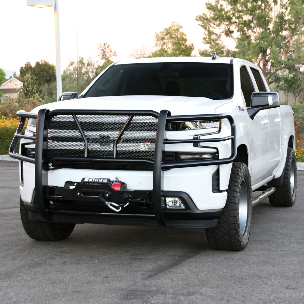 Westin HDX Winch Mount Grille Guard Fits 2019-2024 Chevy Silverado 1500