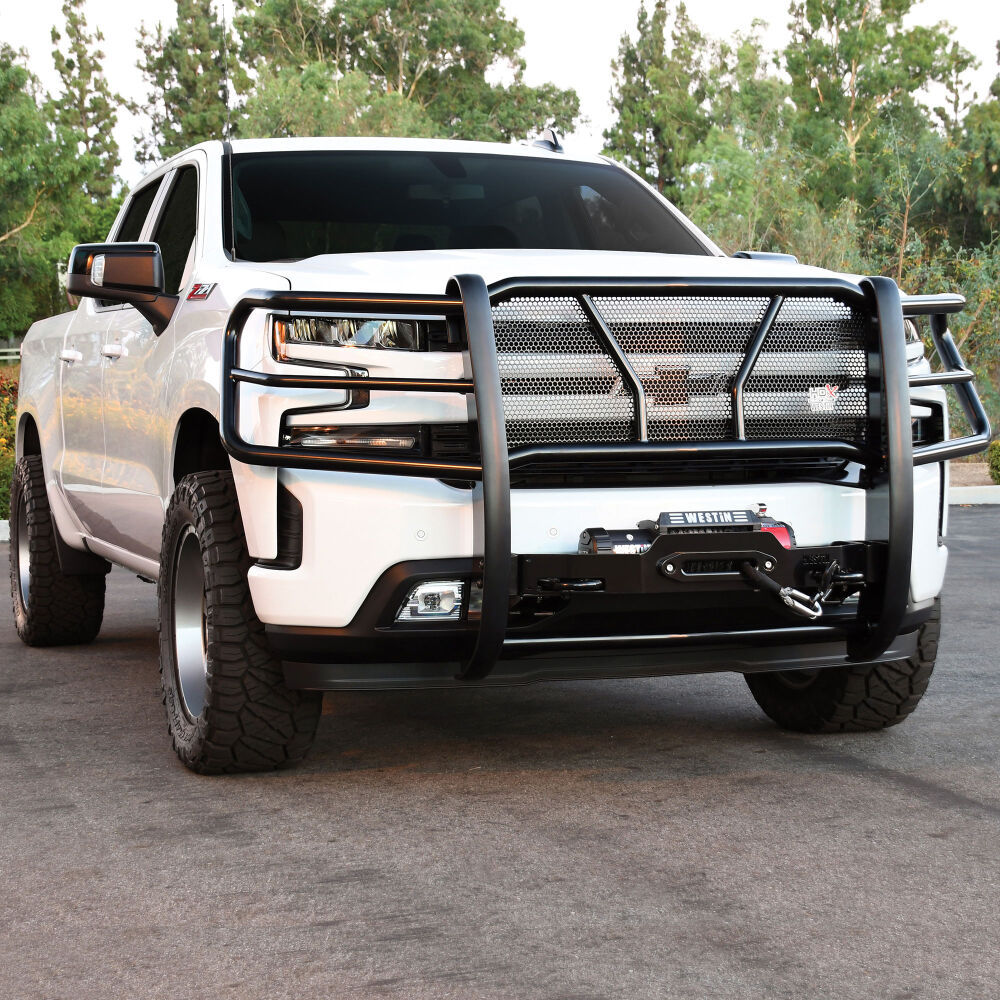 Westin HDX Winch Mount Grille Guard Fits 2019-2024 Chevy Silverado 1500