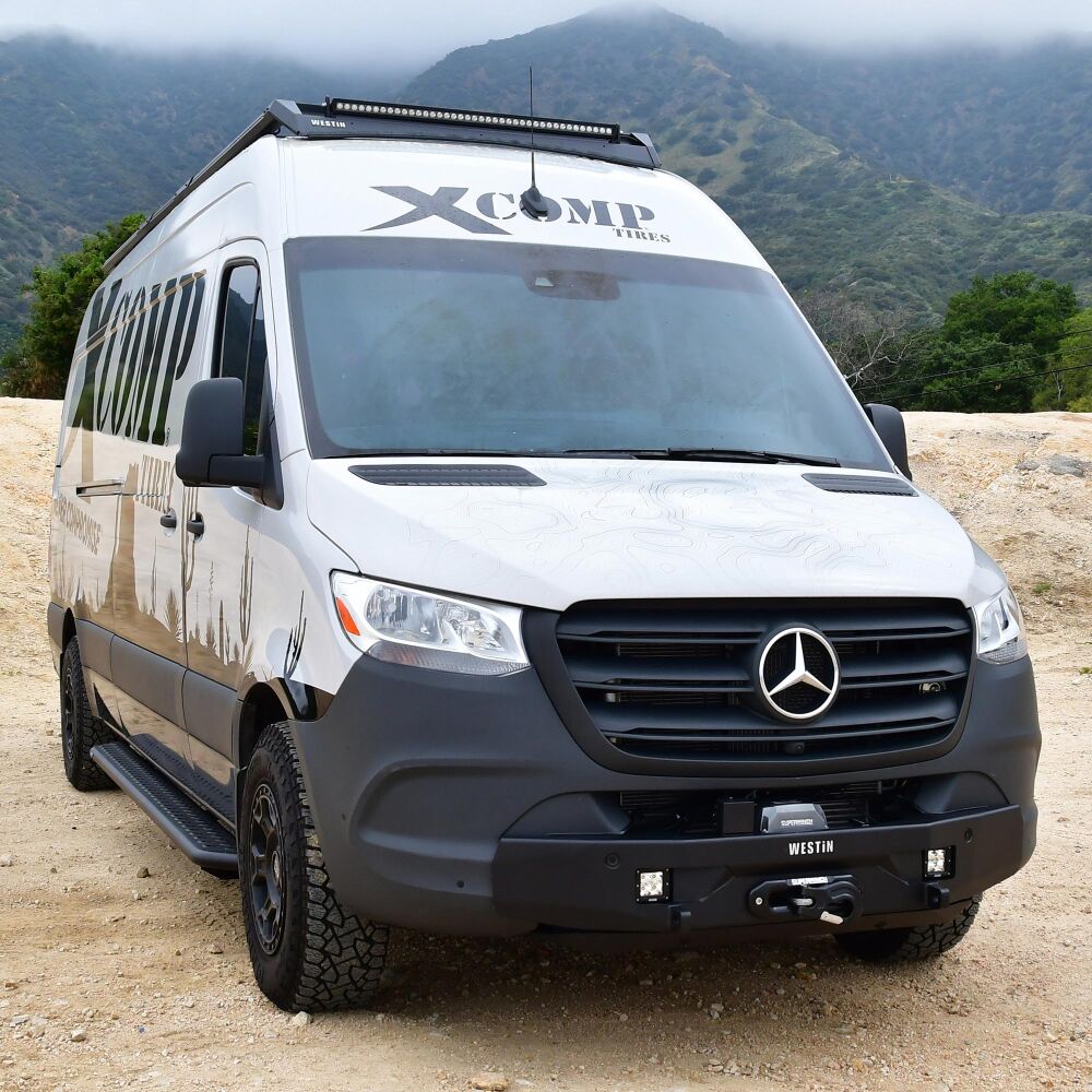 Parachoques delantero de ancho medio Westin Pro Series compatible con Mercedes Benz Sprinter 2019-2024