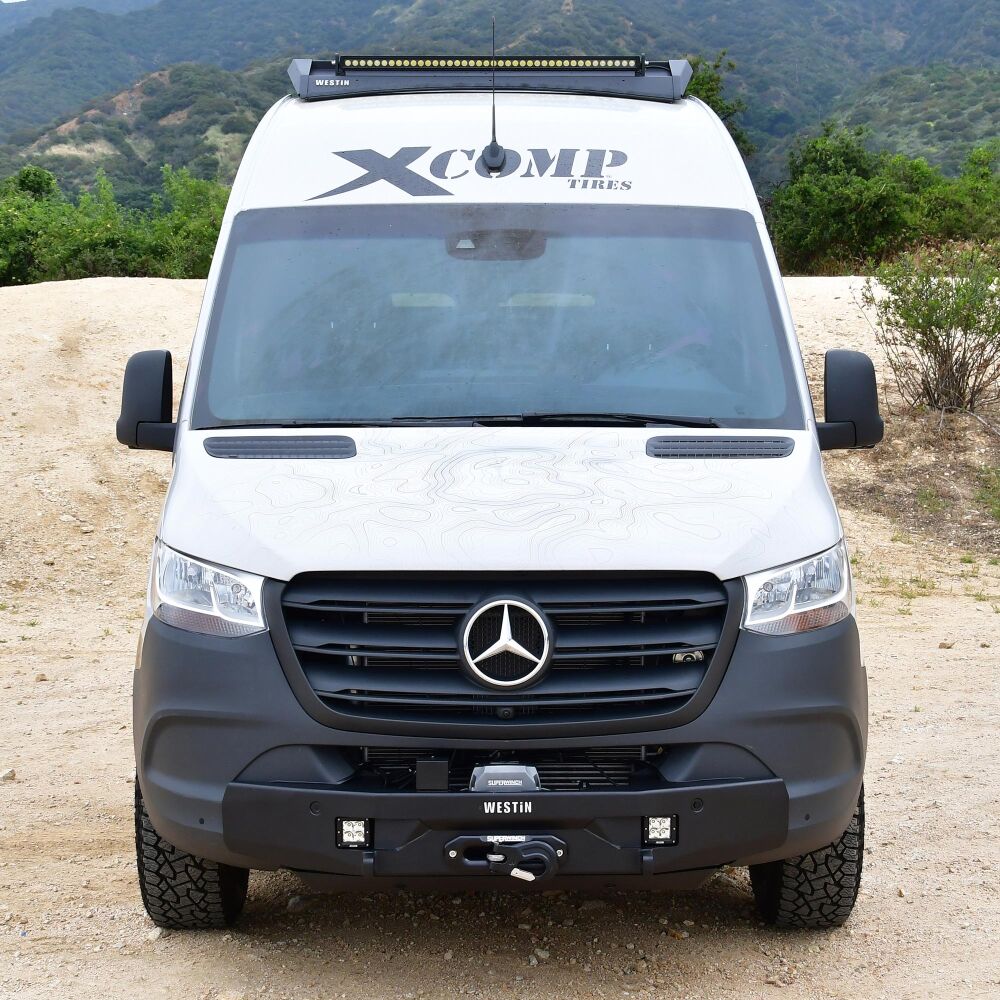 Parachoques delantero de ancho medio Westin Pro Series compatible con Mercedes Benz Sprinter 2019-2024