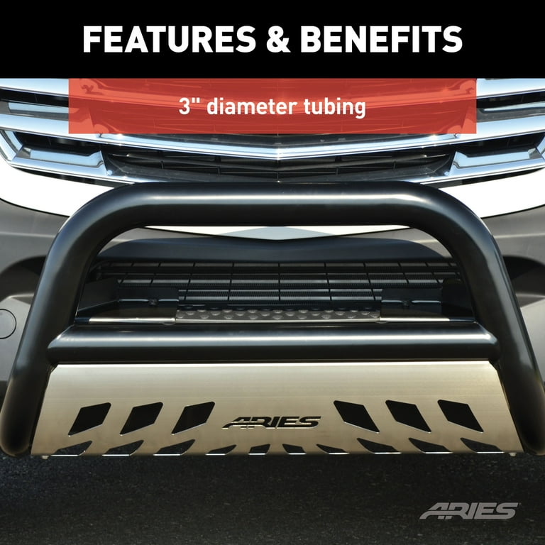 Midwest Aftermarket - Upgrade Your Ride with Aries Black Bull Bar for Toyota Tacoma